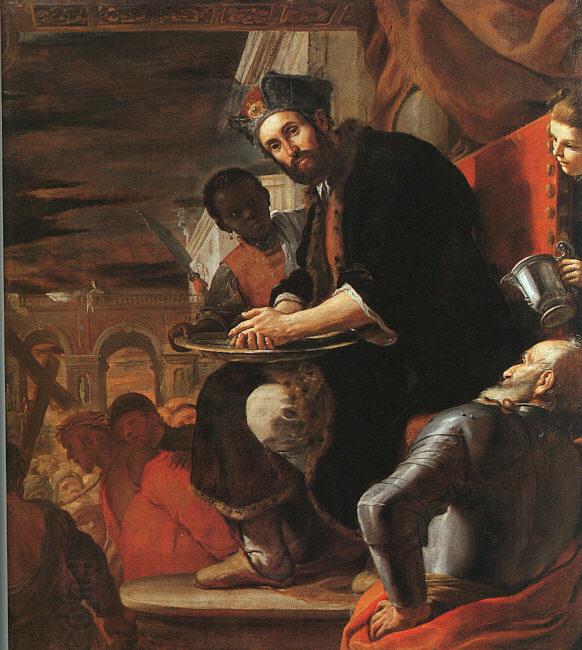 PRETI, Mattia Pilate Washing his Hands af oil painting picture
